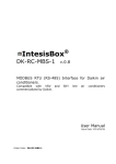 IntesisBox DK-RC-MBS-1 English User Manual