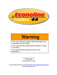 Warning - Econoline Trailers
