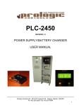 PLC2450R1.3 Owner Ma.. - Prologic Controls Ltd.