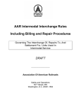 AAR Intermodal Interchange Rules Including Billing and Repair