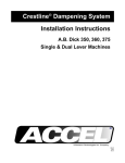 Crestline® Dampening System Installation Instructions