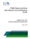 TOMS Reporting Suite User Manual and Interpretive Guide