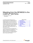 AN2866:Migrating from the MC68332 to the ColdFire MCF523x