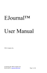 EJournal User Manual
