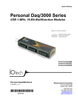 Personal Daq/3000 User`s Manual