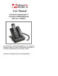 User Manual AdvanceCommunicator™ Verizon® V860 BARRAGE