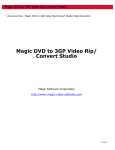 Magic DVD to 3GP Video Rip/Convert Studio