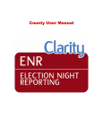 Clarity ENR County User Manual - Macoupin County, IL Elections
