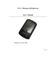 737 A Wireless GPS Receiver User`s Manual