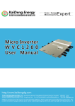 Micro Inverter W V C 1 2 0 0 User Manual - ostrovni
