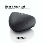 User`s Manual - DPA by Audio 2