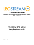 Connection Broker Choosing and Using Display Protocols