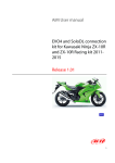 AiM User manual EVO4 and SoloDL connection kit for Kawasaki