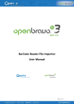 BarCode Reader File Importer User Manual