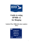 BTO USER MANUAL TO IPMR