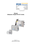 manual ultrasonic cleaner pce-uc series