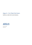 Argus 6 – For Client End Users - Connecting Healthcare Providers