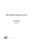 Chapter 1 Welcome to RTI Database Integration Service