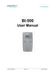 BI-500 User Guide