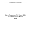 Direct Connection Cell Phone Surveillance User Manual