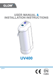 uv400 user manual & installation instructions