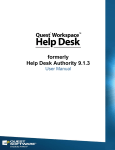 formerly Help Desk Authority 9.1.3