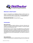 Welcome to DiskTracker! Introduction