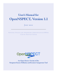 User`s Manual for OpenNSPECT, Version 1.1