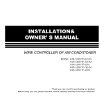 INSTALLATION& OWNER` S MANUAL