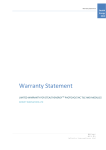 Warranty Statement