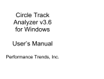 Circle Track Analyzer v3.6 for Windows User`s Manual