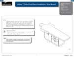 Artizan™ Ortho-Pedo Bench Installation / User Manual