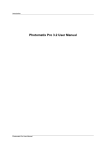 Photomatix Pro 3.2 User Manual