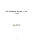 PAC-Designer Software User Manual