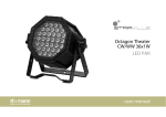 Octagon Theater CW/WW 36x1W LED PAR user manual