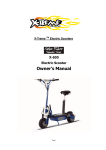 Electric Scooter Owner`s Manual - Discover Your Mobility Main Menu.!