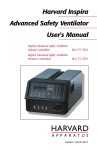 Harvard Inspira Advanced Safety Ventilator User`s Manual
