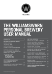 THE WILLIAMSWARN PERSoNAL BREWERy USER MANUAL