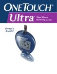OneTouch Ultra ® Blood Glucose Monitoring Owner`s Booklet(BY)