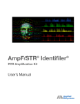 AmpFlSTR Identifiler PCR Amplification Kit User`s Manual