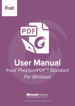 Foxit PhantomPDF Standard User Manual