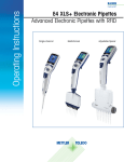 E4 XLS+ Electronic Pipettes Operating Instructions