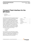 Compact Flash Interface for the MPC8245