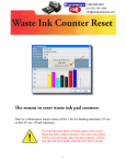 Waste Ink Counter Reset