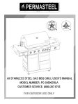 All STAINLESS STEEL GAS BBQ GRILL USER`S MANUAL