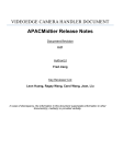 VideoEdge Camera Handler Internal Release Notes