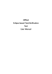 OPRoS Eclipse-based Test/Verification Tool User Manual