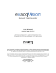 exacqVision User Manual - March 8, 2006