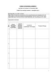 FORMAT FOR SENDING COMMENTS Document No.: Doc WRD 16