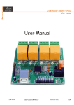 User Manual of U452 USB relay board
